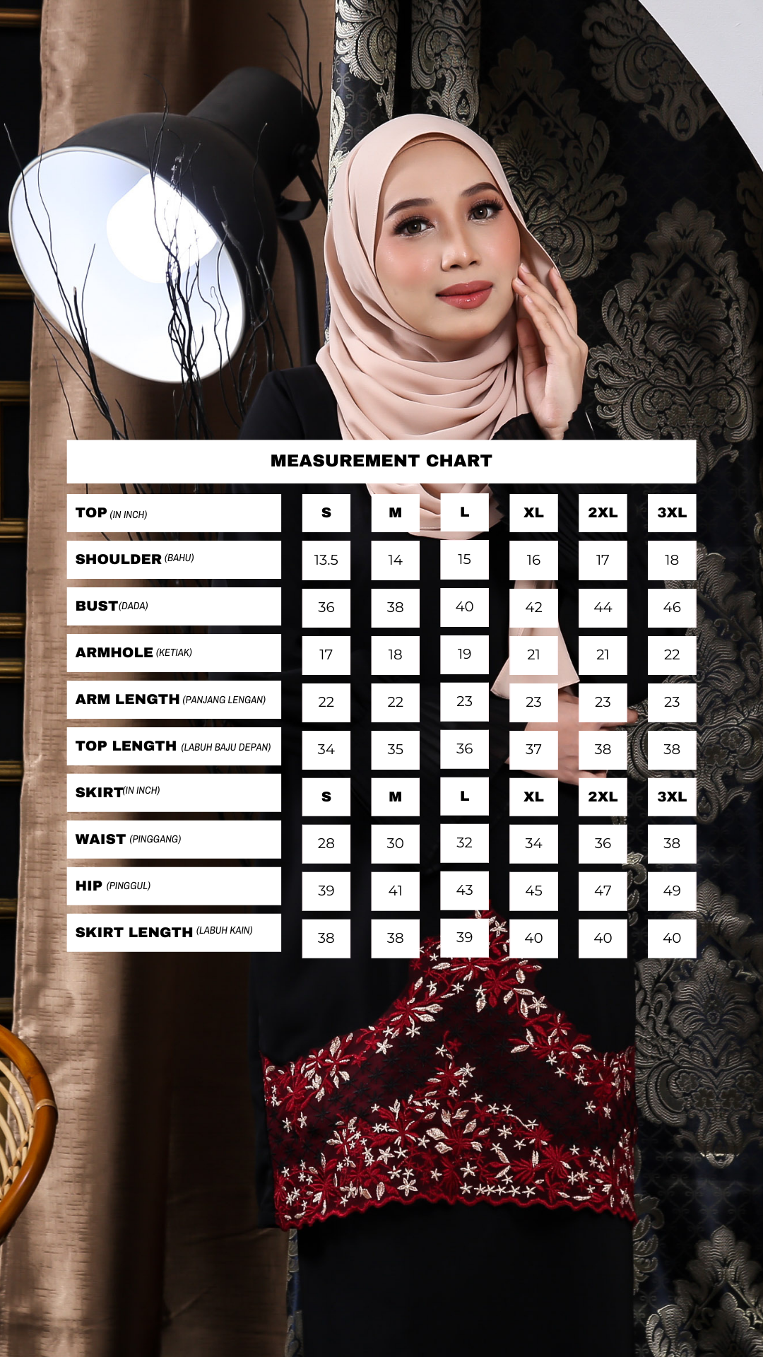 Averly Kurung - Black