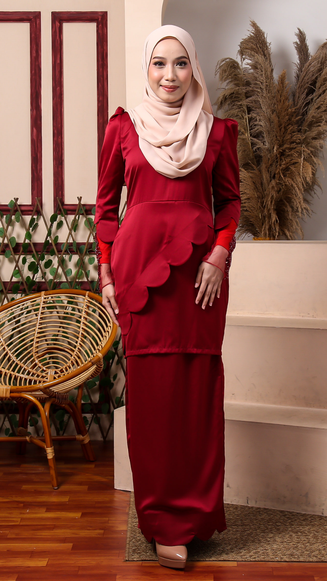 Onora Kurung - Rose Red