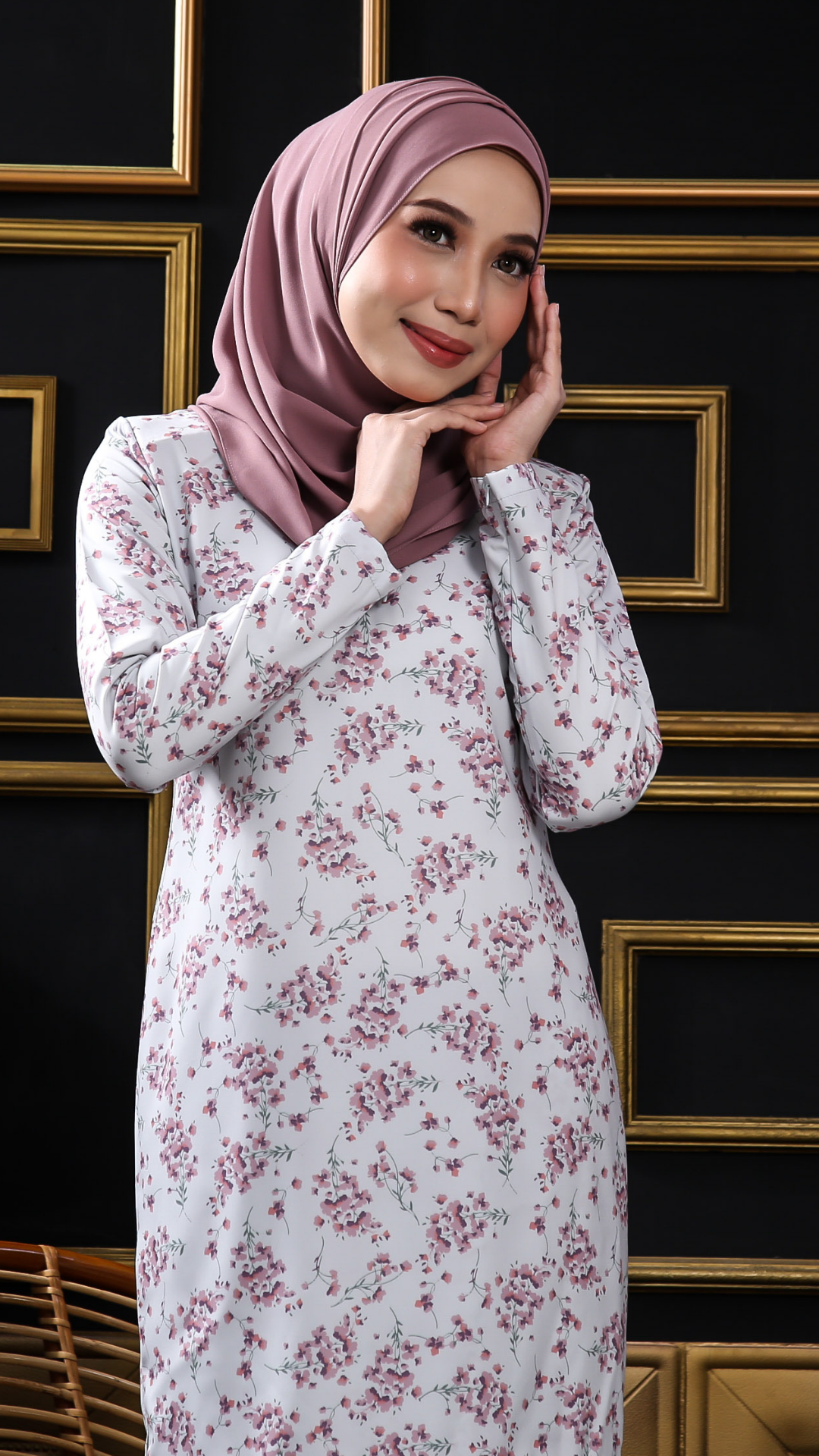 Kurung Modern Lavinia in Fuschia Purple