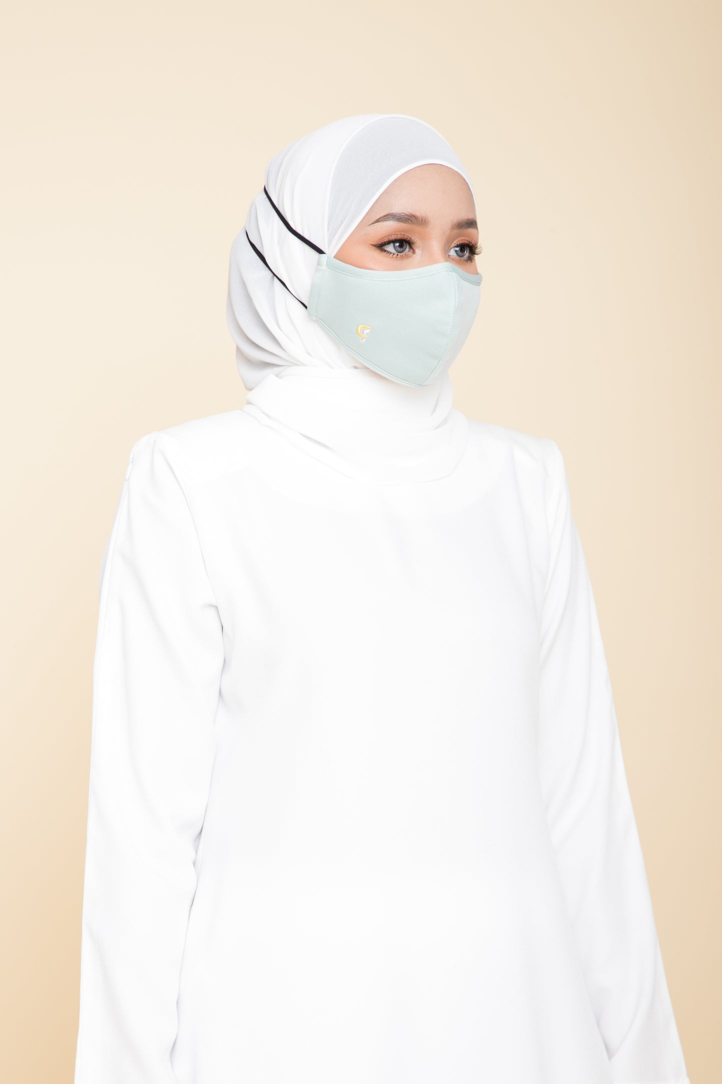 CikFin Hijab Mask in Mint Green