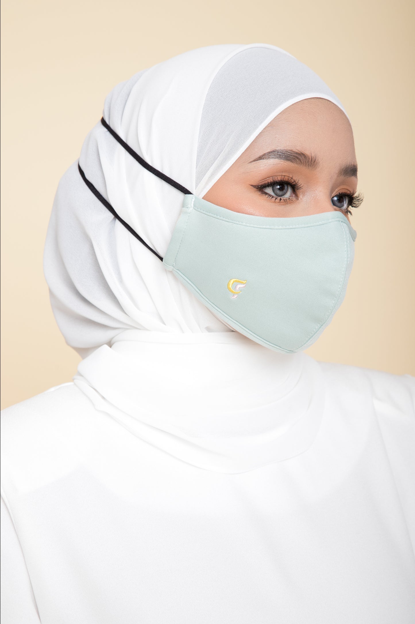 CikFin Hijab Mask in Mint Green