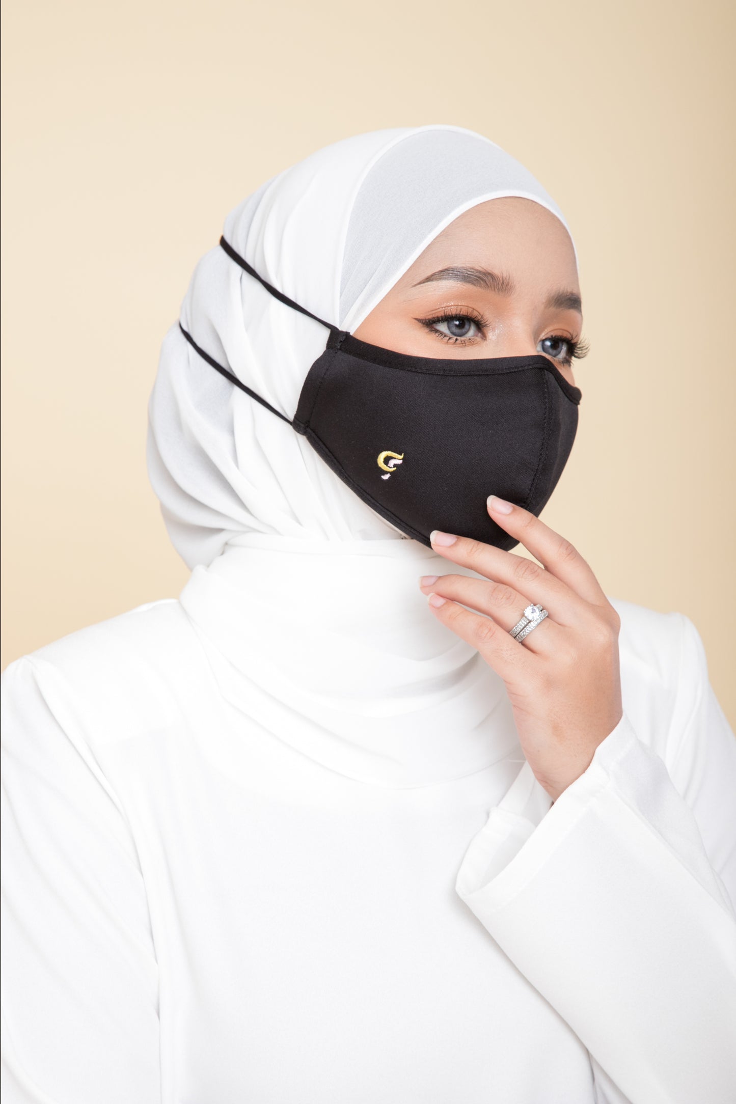 CikFin Hijab Mask in Black