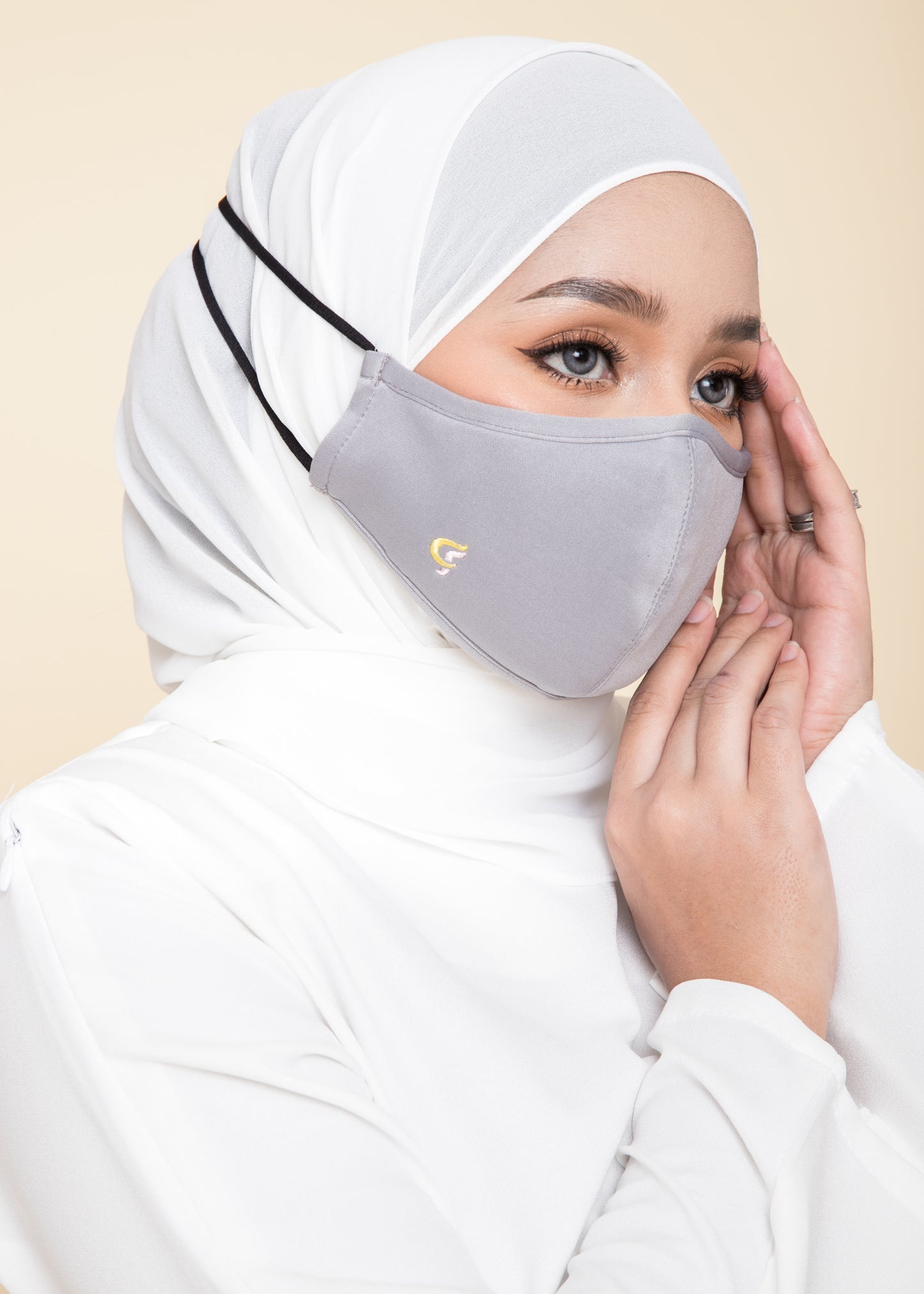 CikFin Hijab Mask in Grey