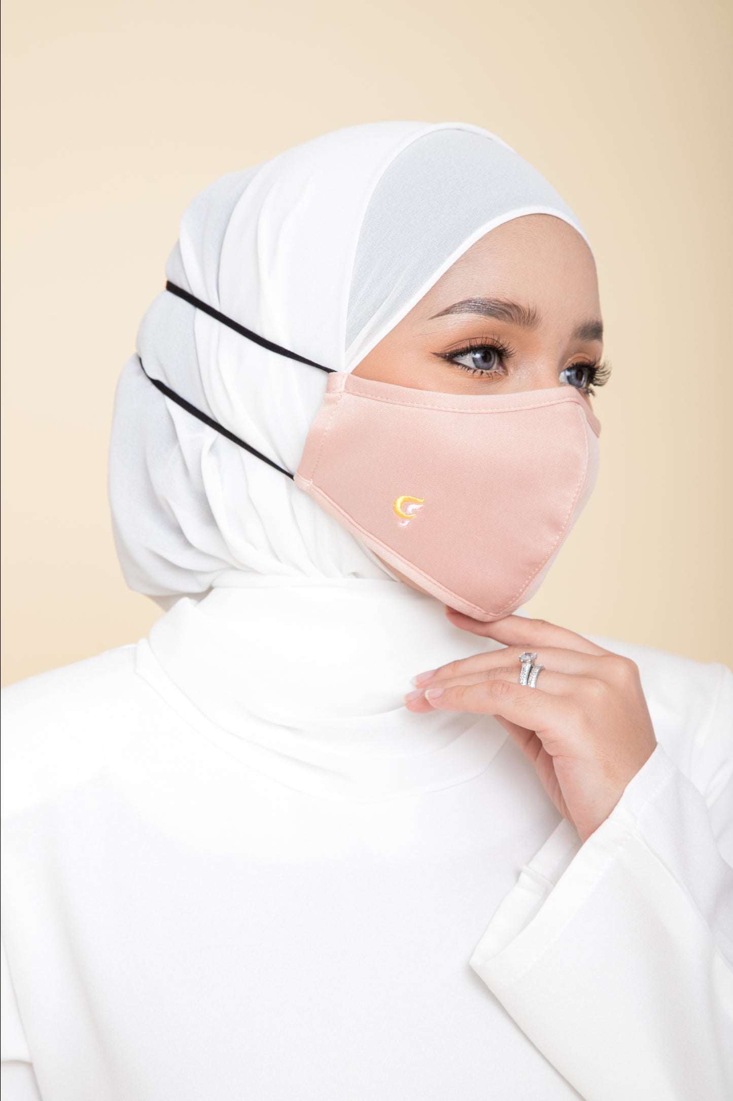 CikFin Hijab Mask in Rose Pink