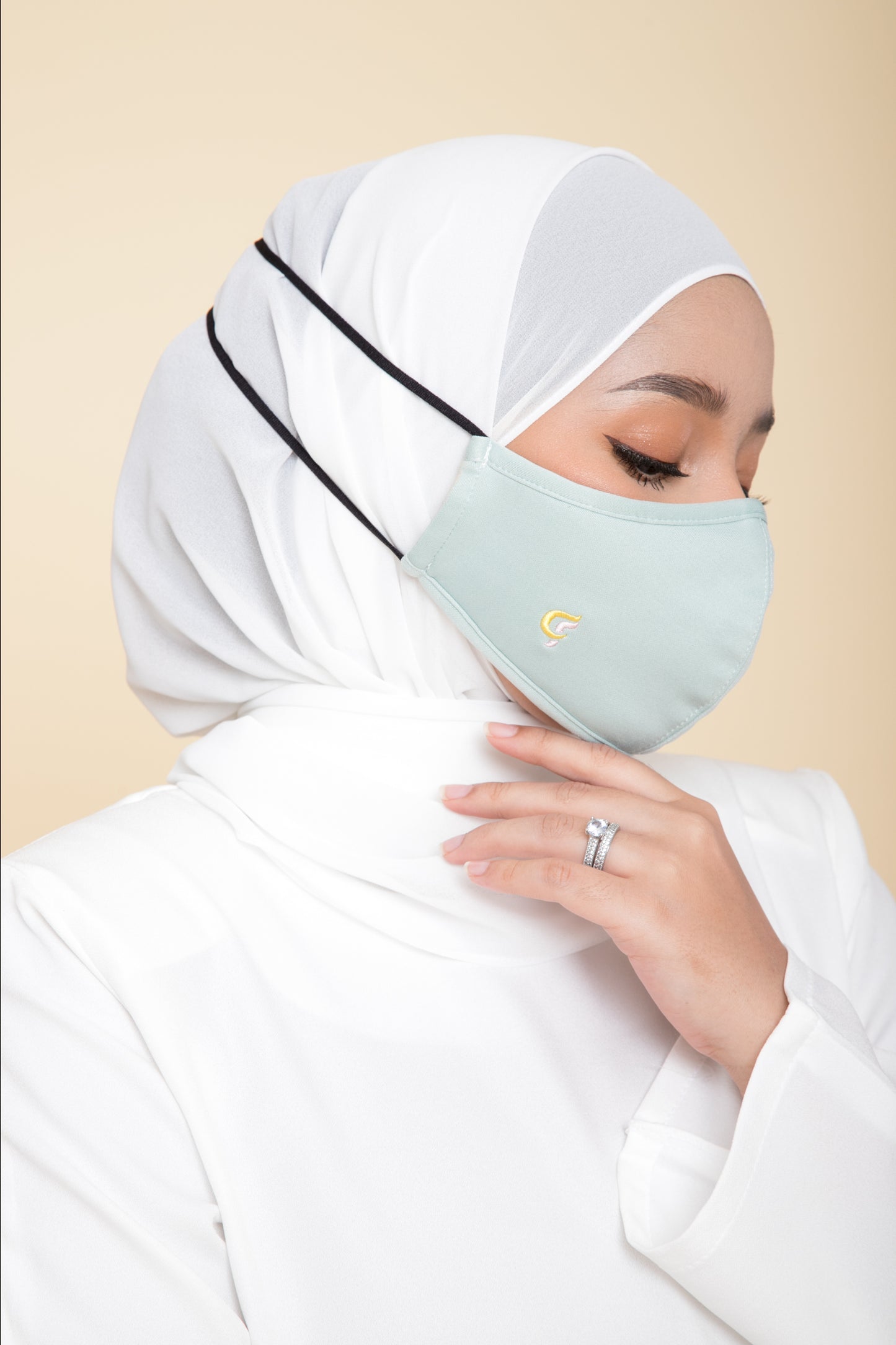 CikFin Hijab Mask in Mint Green