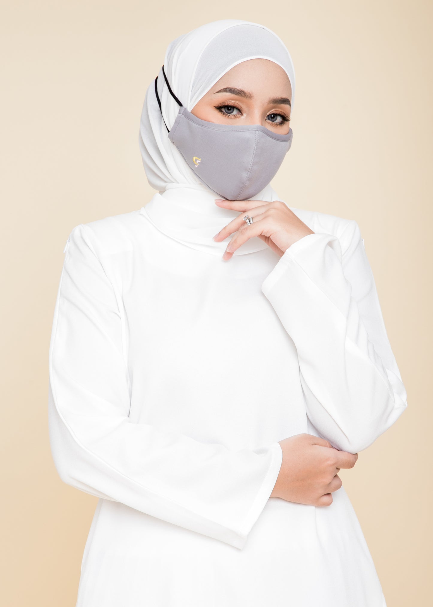 CikFin Hijab Mask in Grey