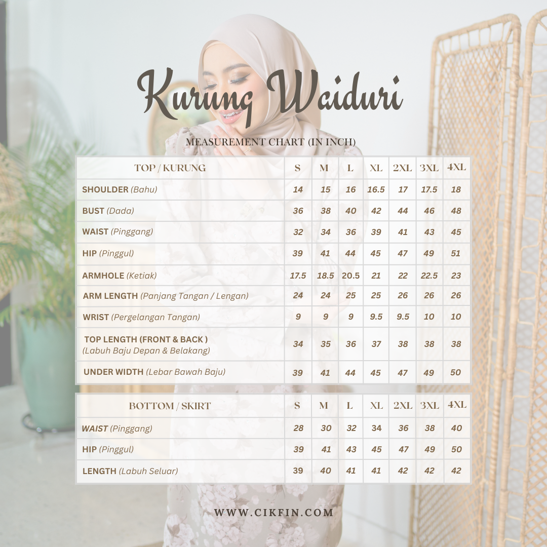 Kurung Waiduri - Sky Blue