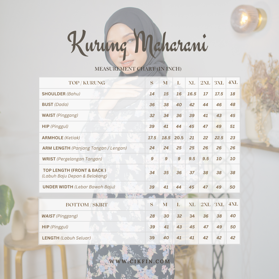 Kurung Maharani - Pastel Cream