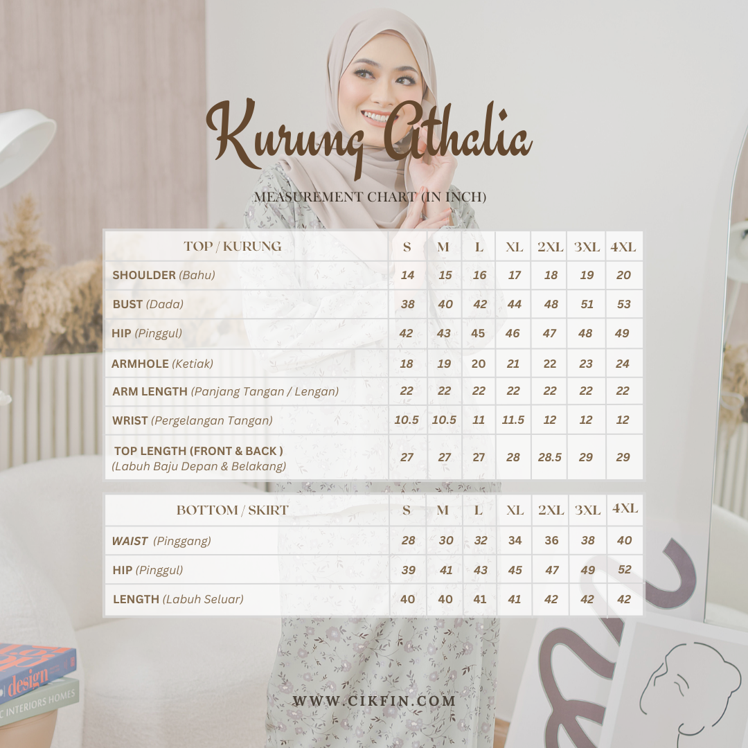 Kurung Athalia - Light Ivory