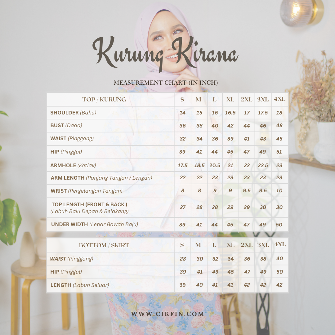 Kurung Kirana - Pastel Blue