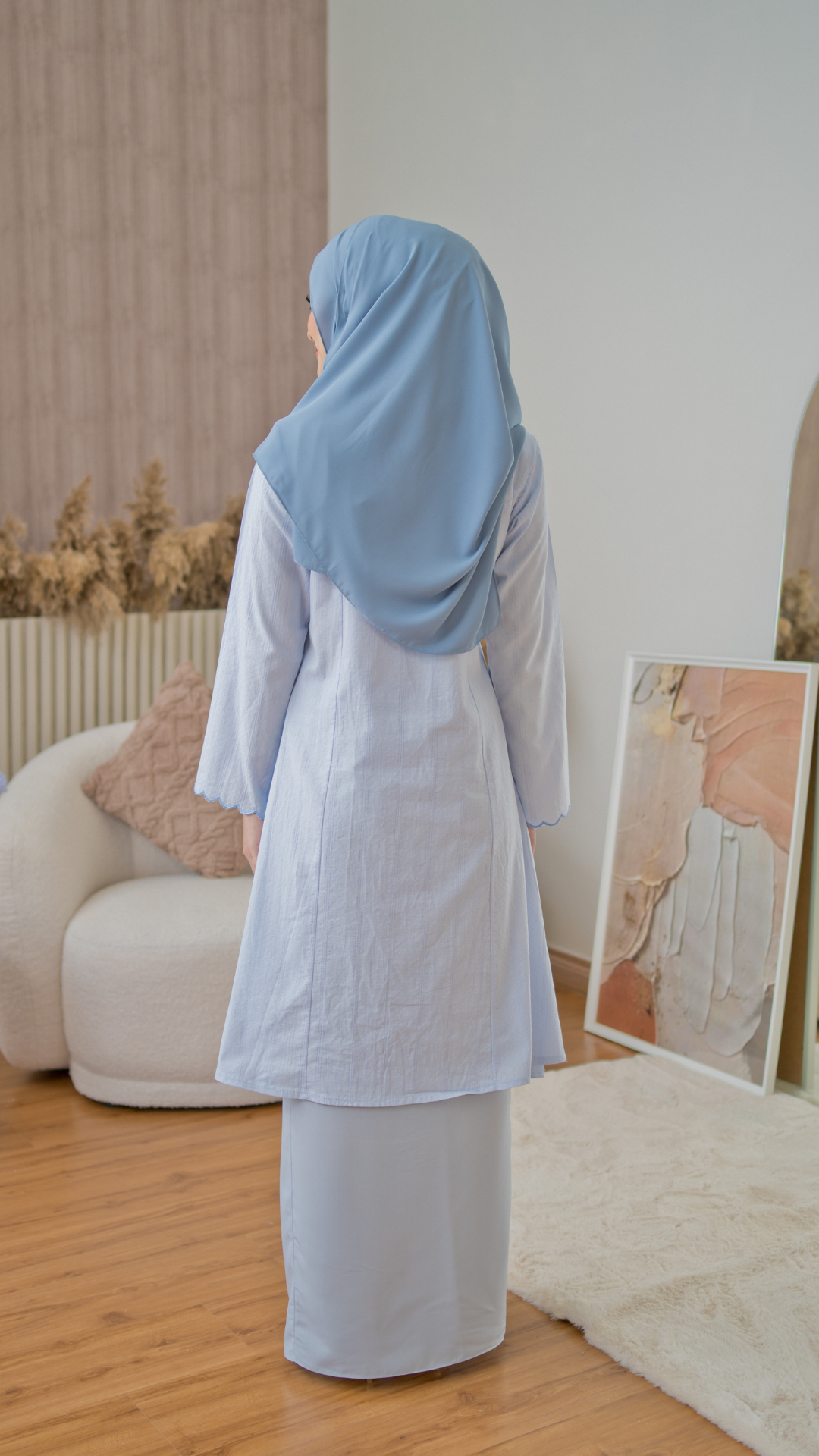 Kurung Anggerik Sari  - Baby Blue