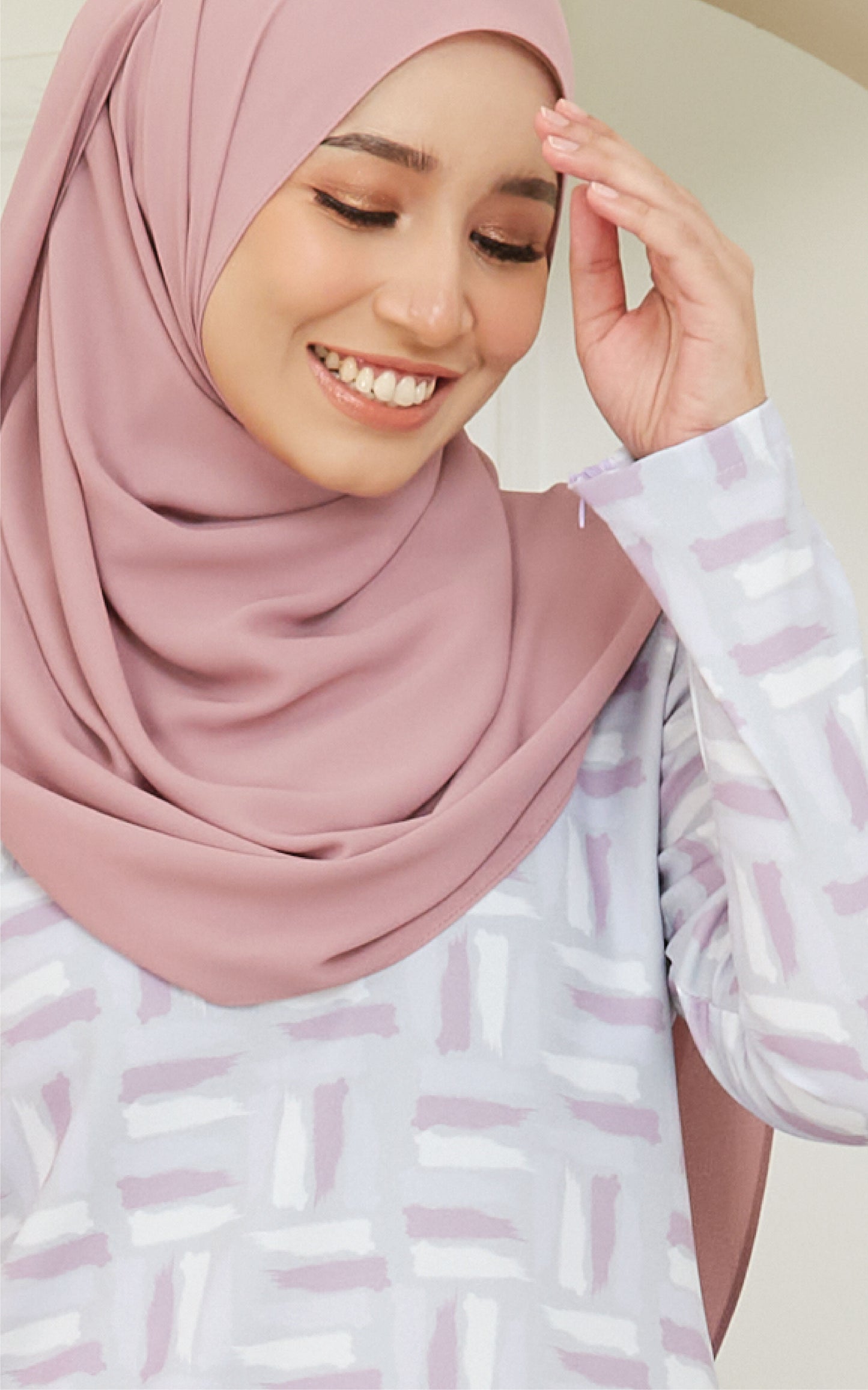 Kurung Modern Fatima in Mix Purple