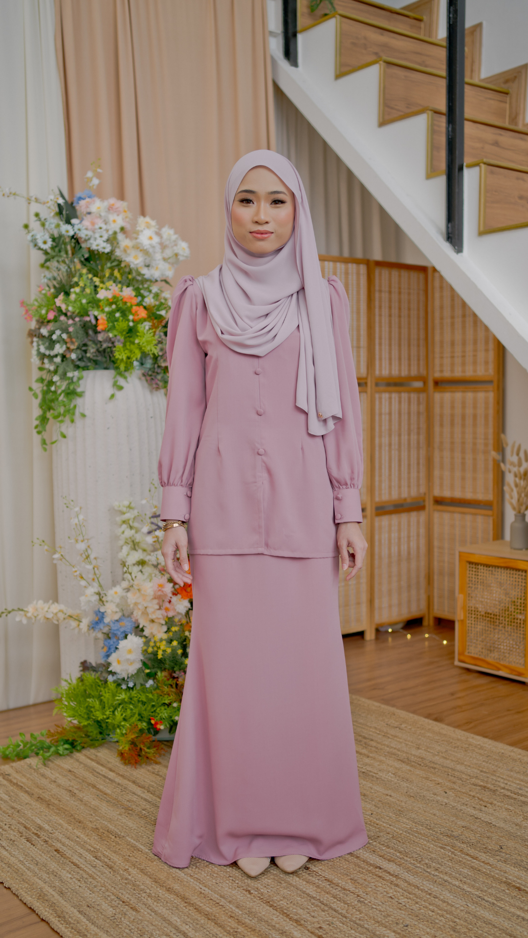 Kurung Latifa - Blush Pink