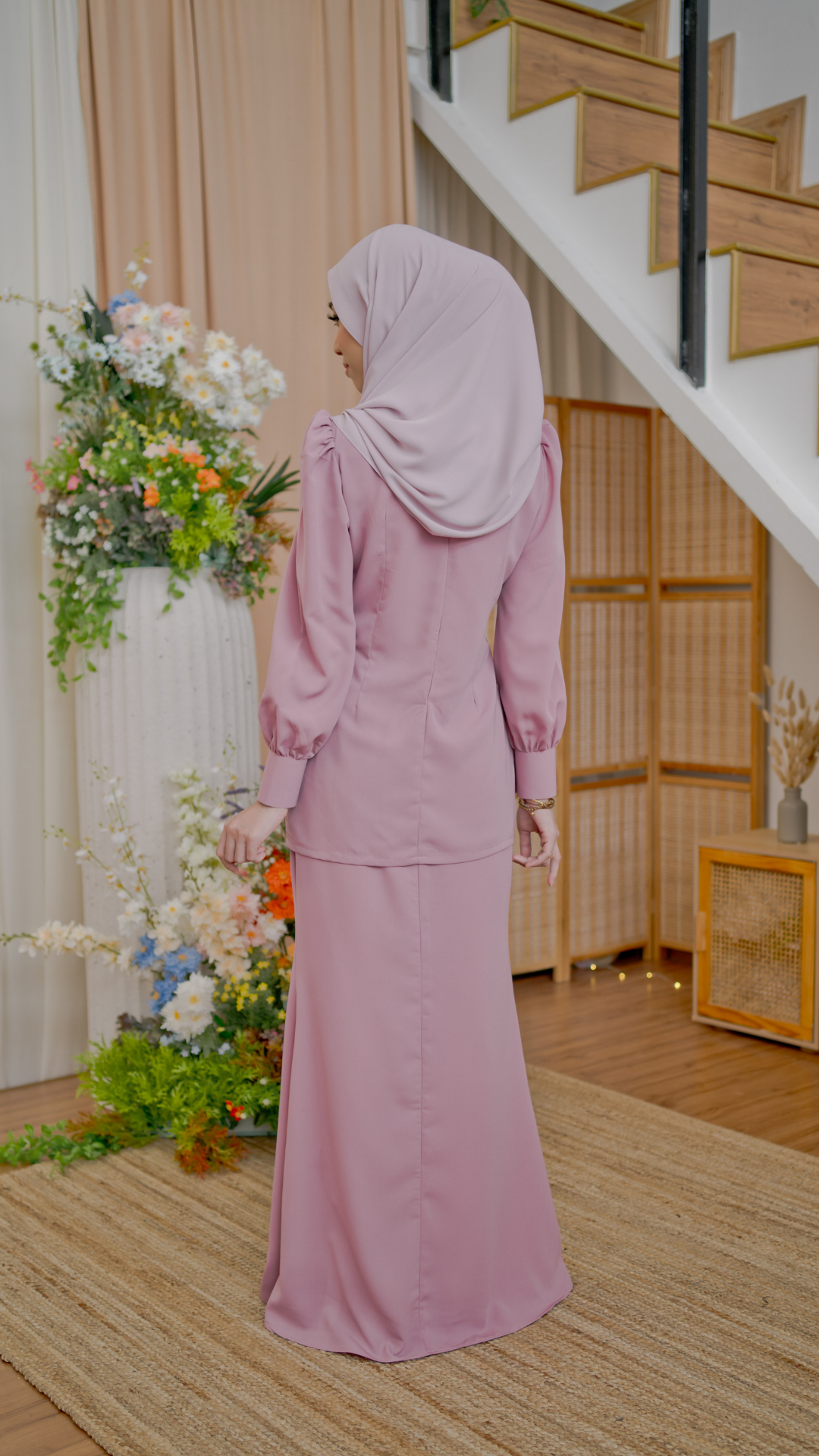 Kurung Latifa - Blush Pink