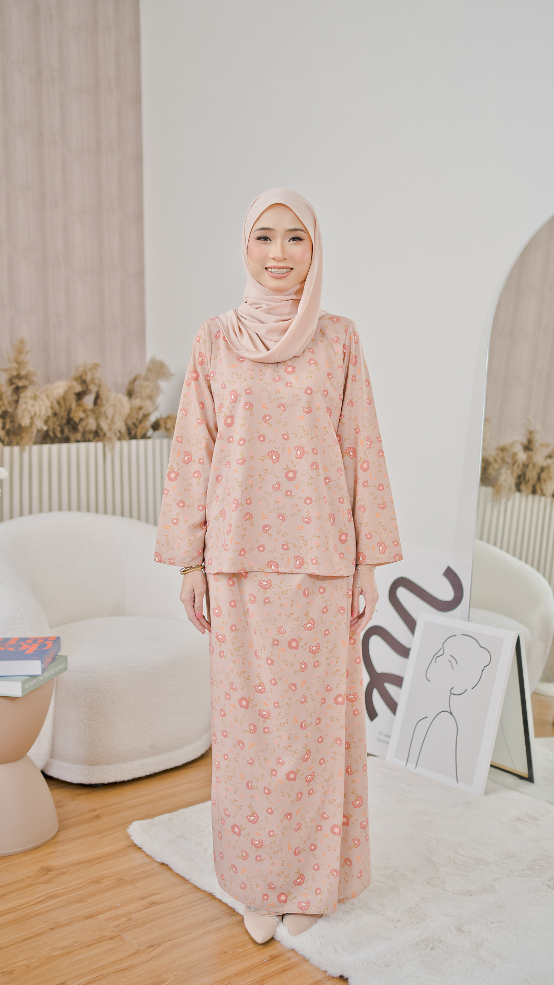 Kurung Athalia - Caramel