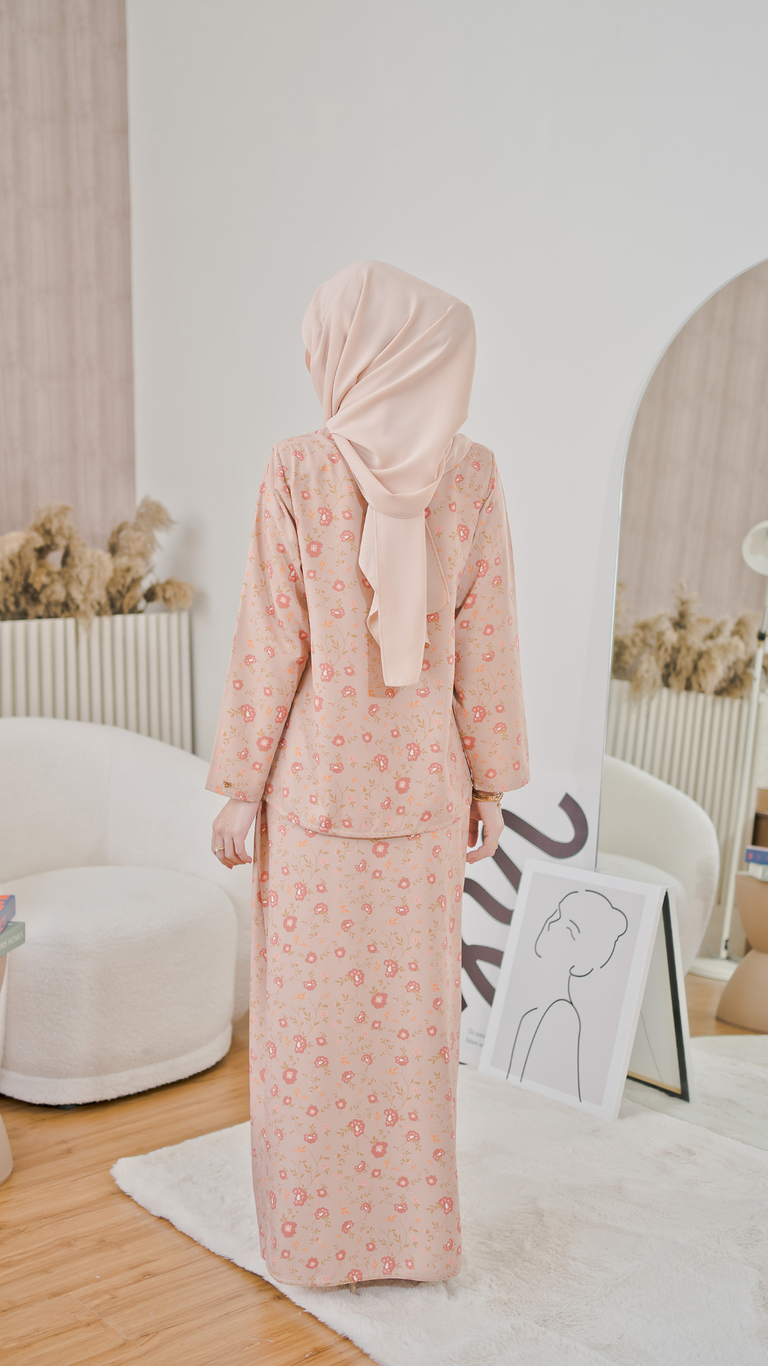 Kurung Athalia - Caramel