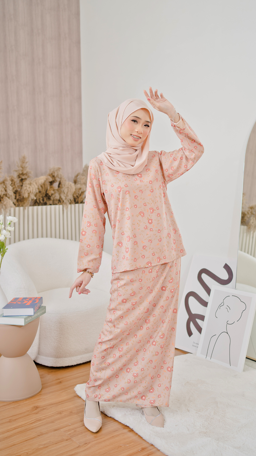 Kurung Athalia - Caramel