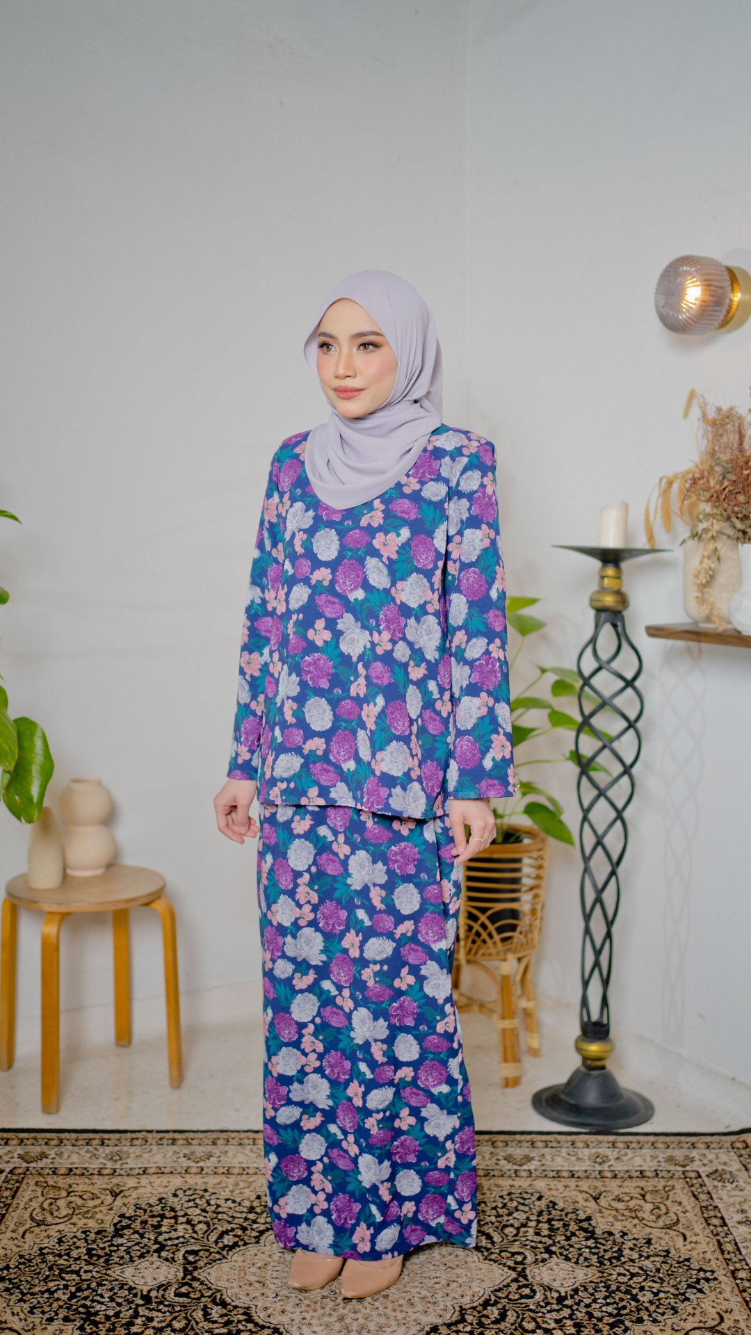 Kurung Kirana - Dark Purple