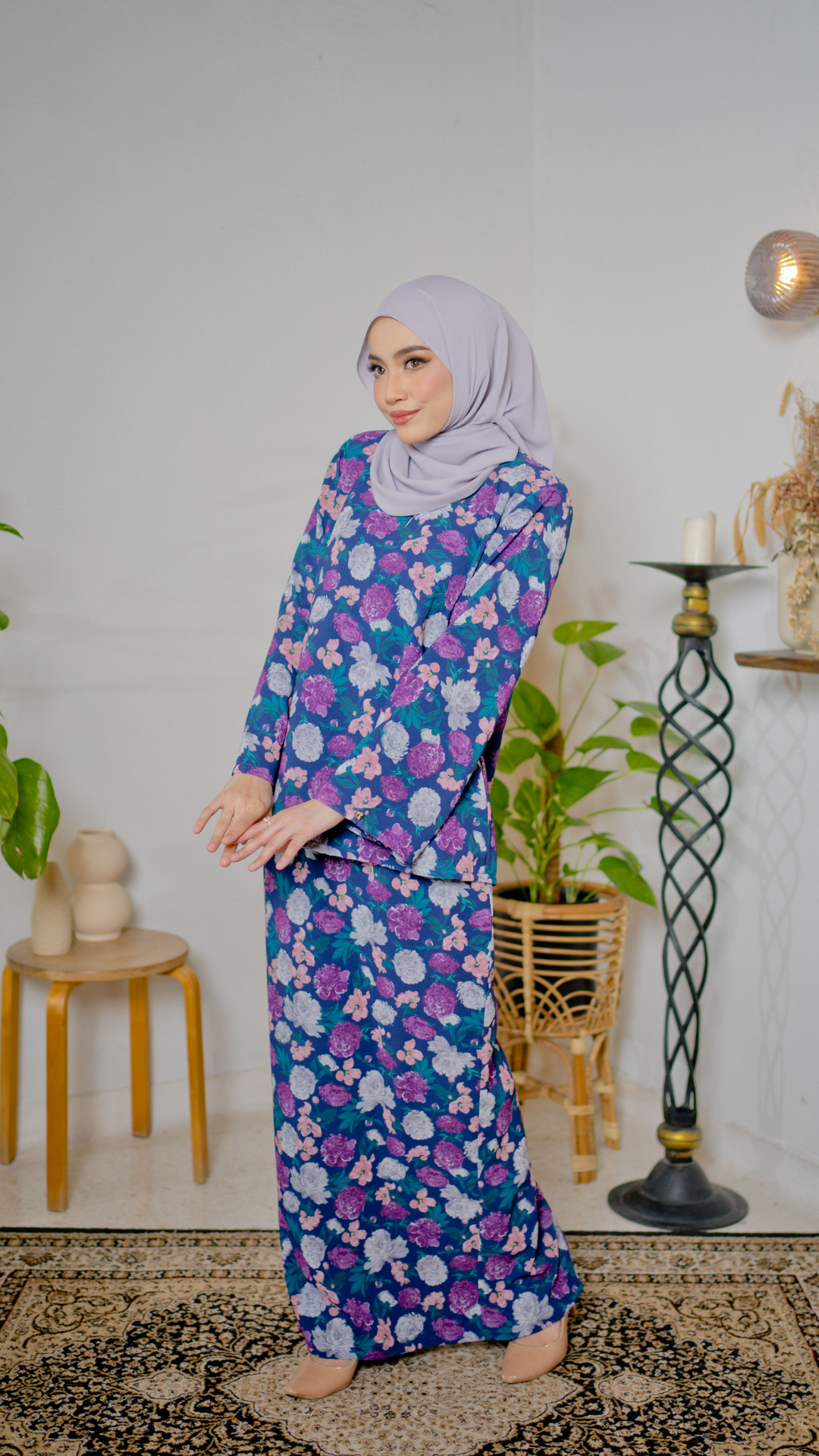 Kurung Kirana - Dark Purple