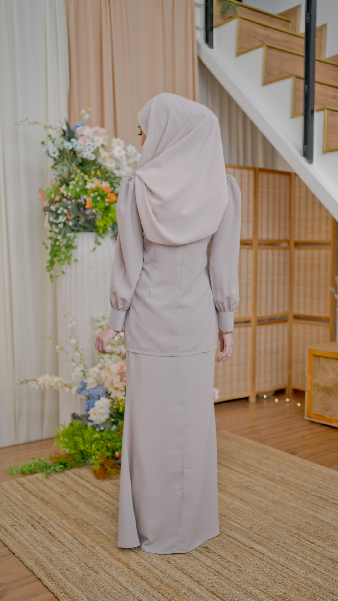 Kurung Latifa - Dusty Grey