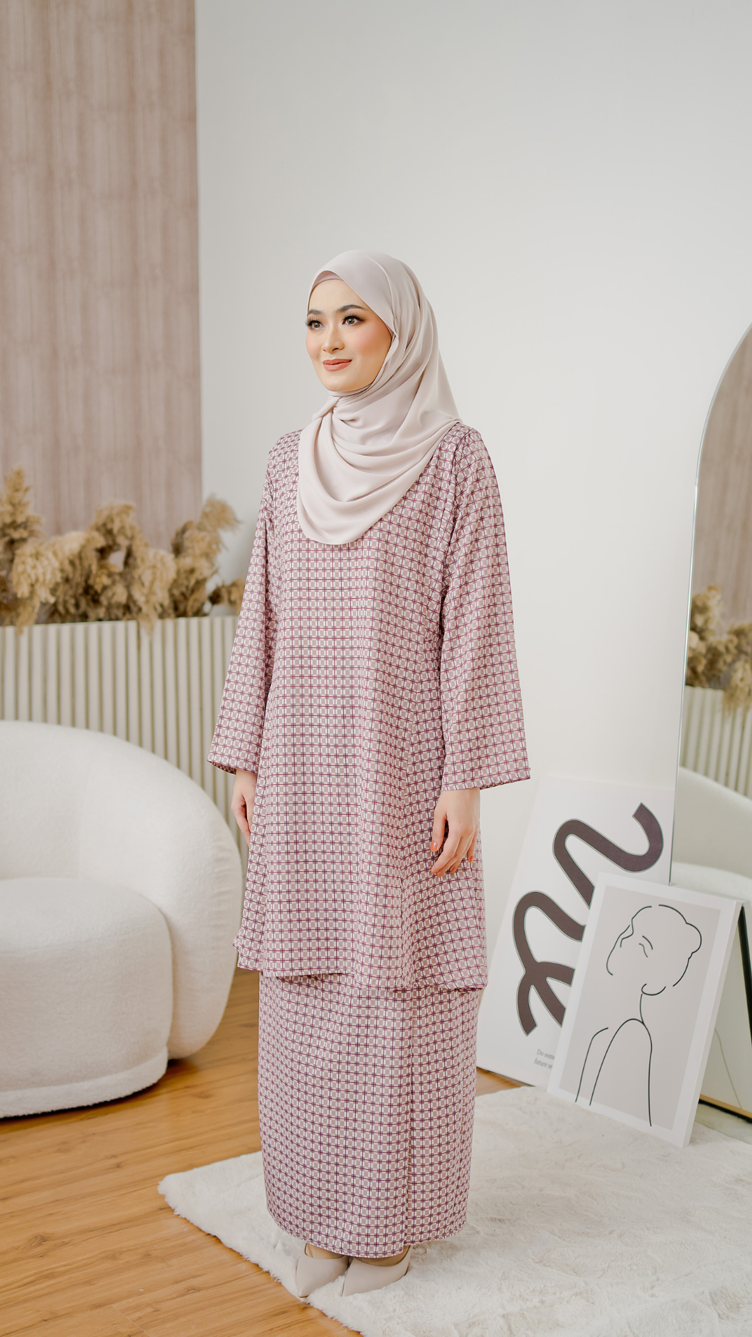 Kurung Cassandra - Dusty Peach