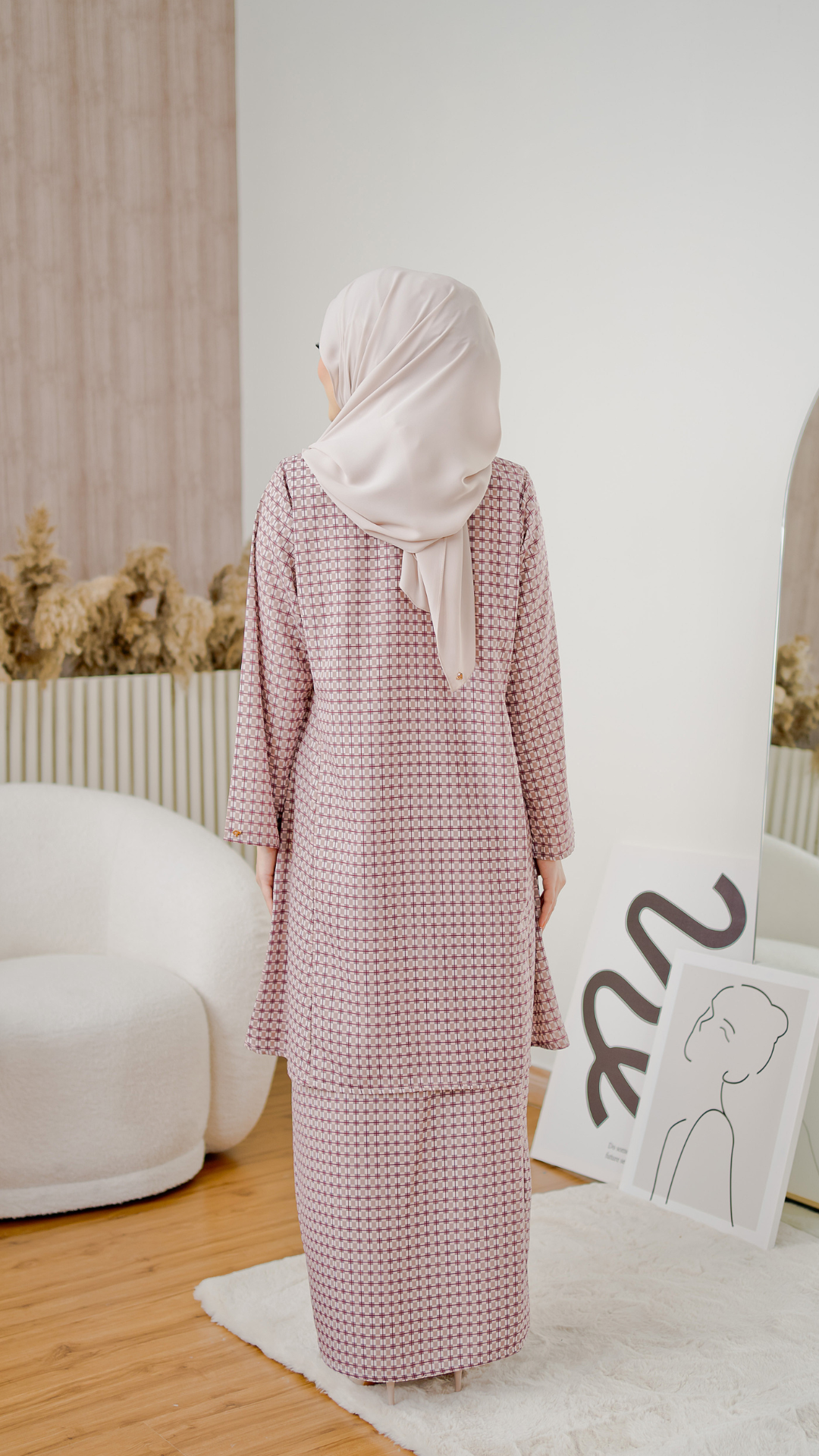 Kurung Cassandra - Dusty Peach