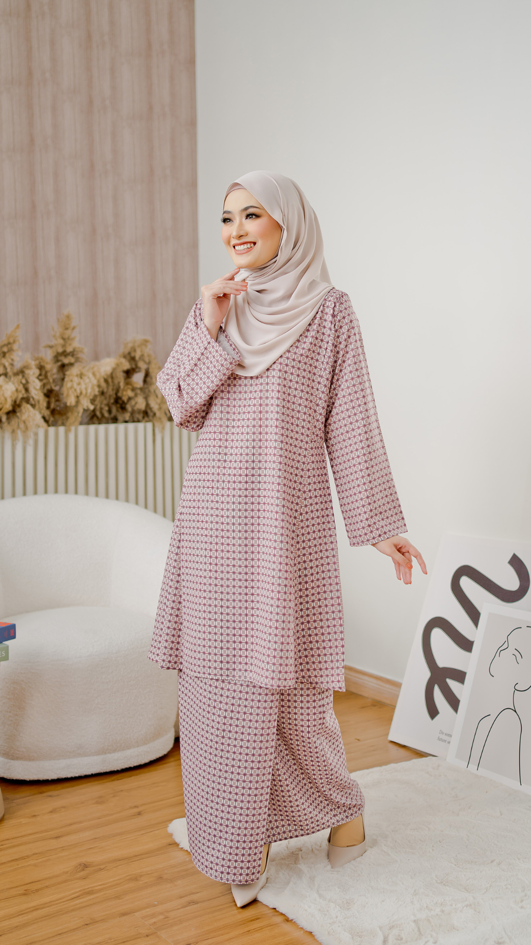 Kurung Cassandra - Dusty Peach