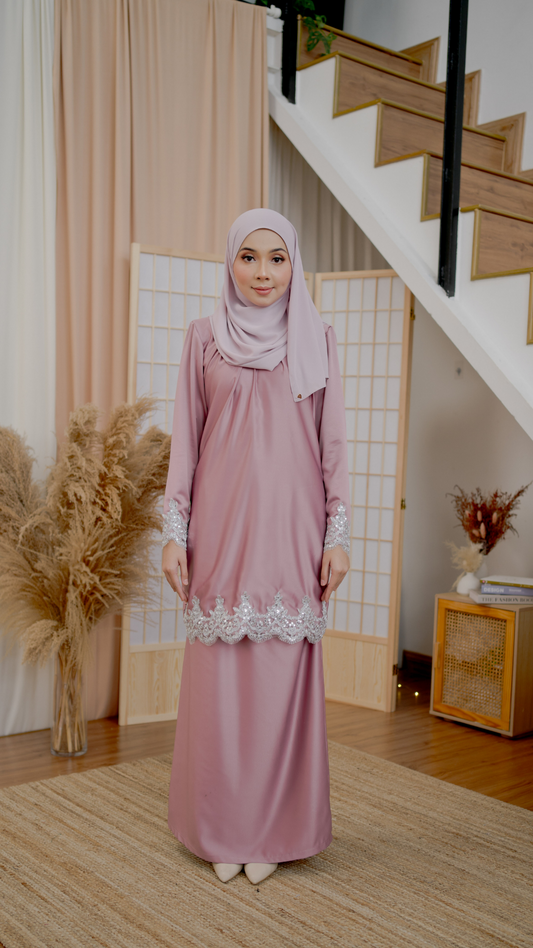 Kurung Mawar - Dusty Pink