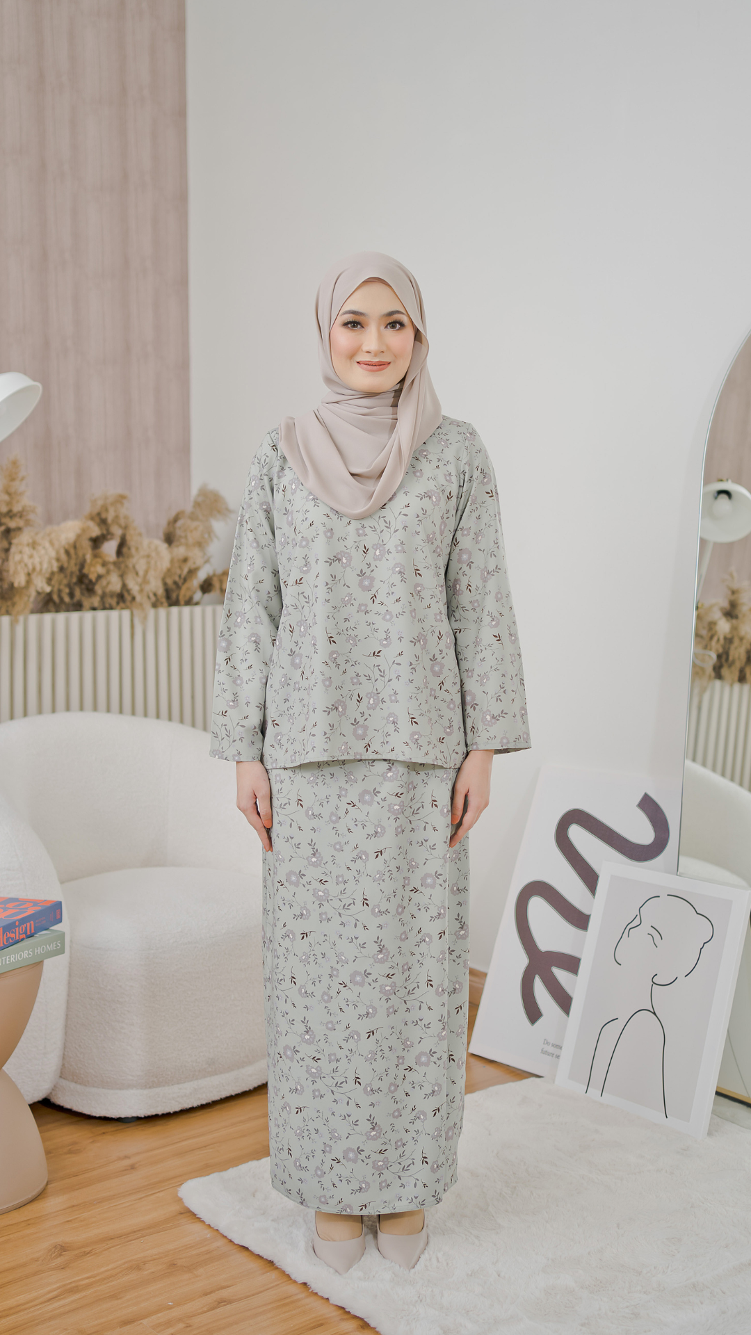 Kurung Athalia - Fern Green