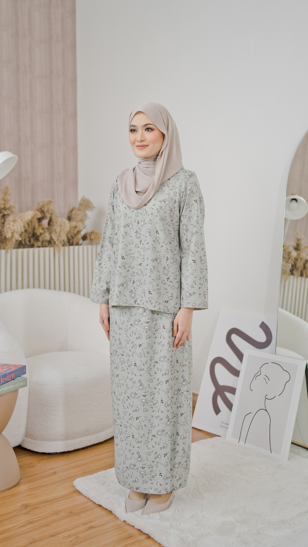 Kurung Athalia - Fern Green