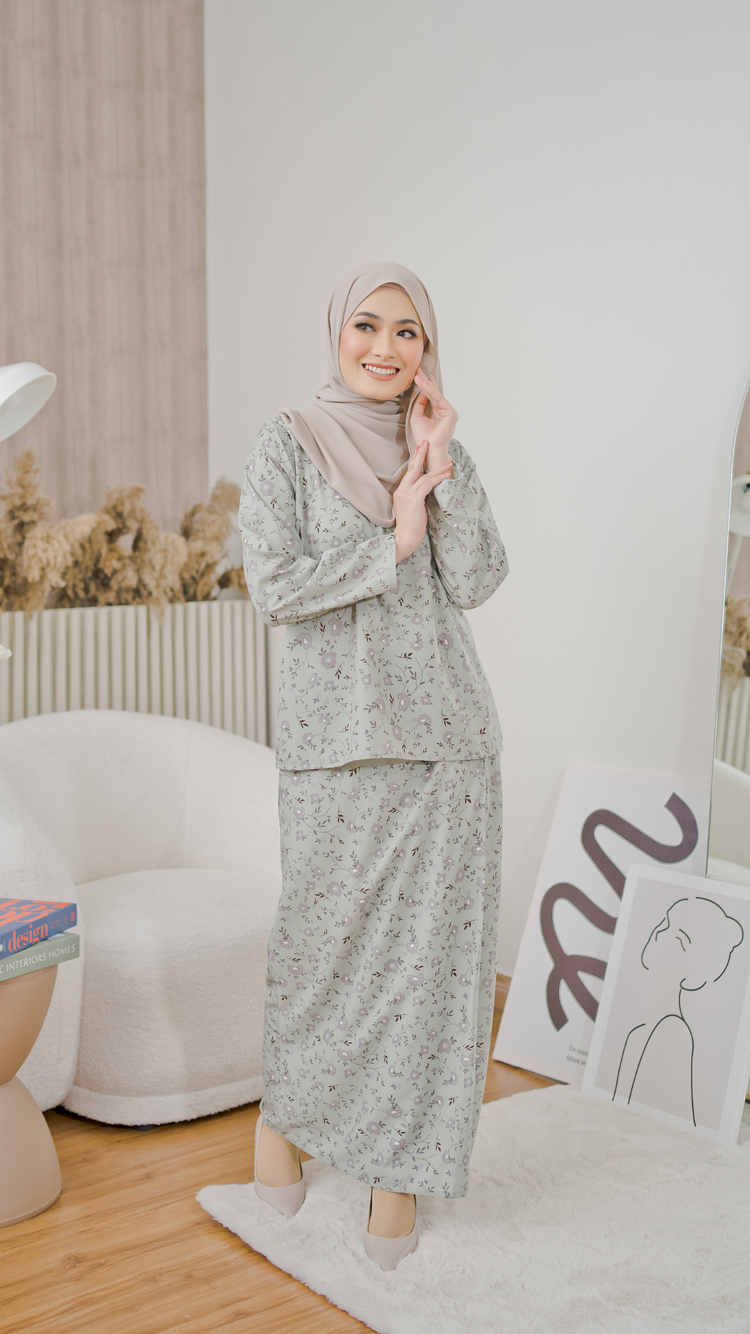 Kurung Athalia - Fern Green