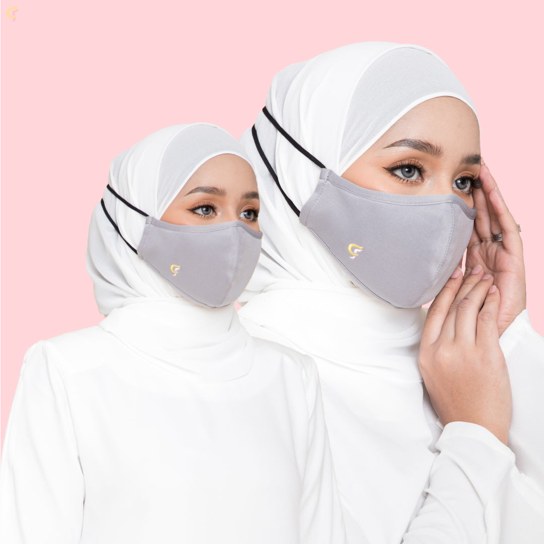 CikFin Hijab Mask in Grey