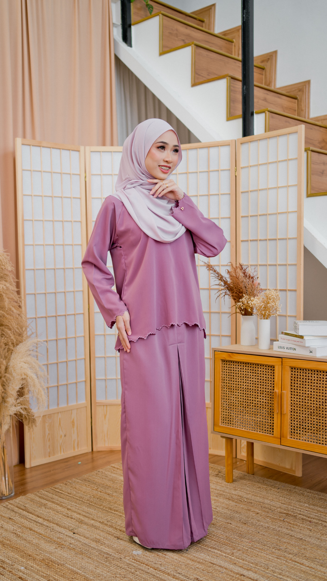 Kurung Zaleeha - Jazzberry Pink