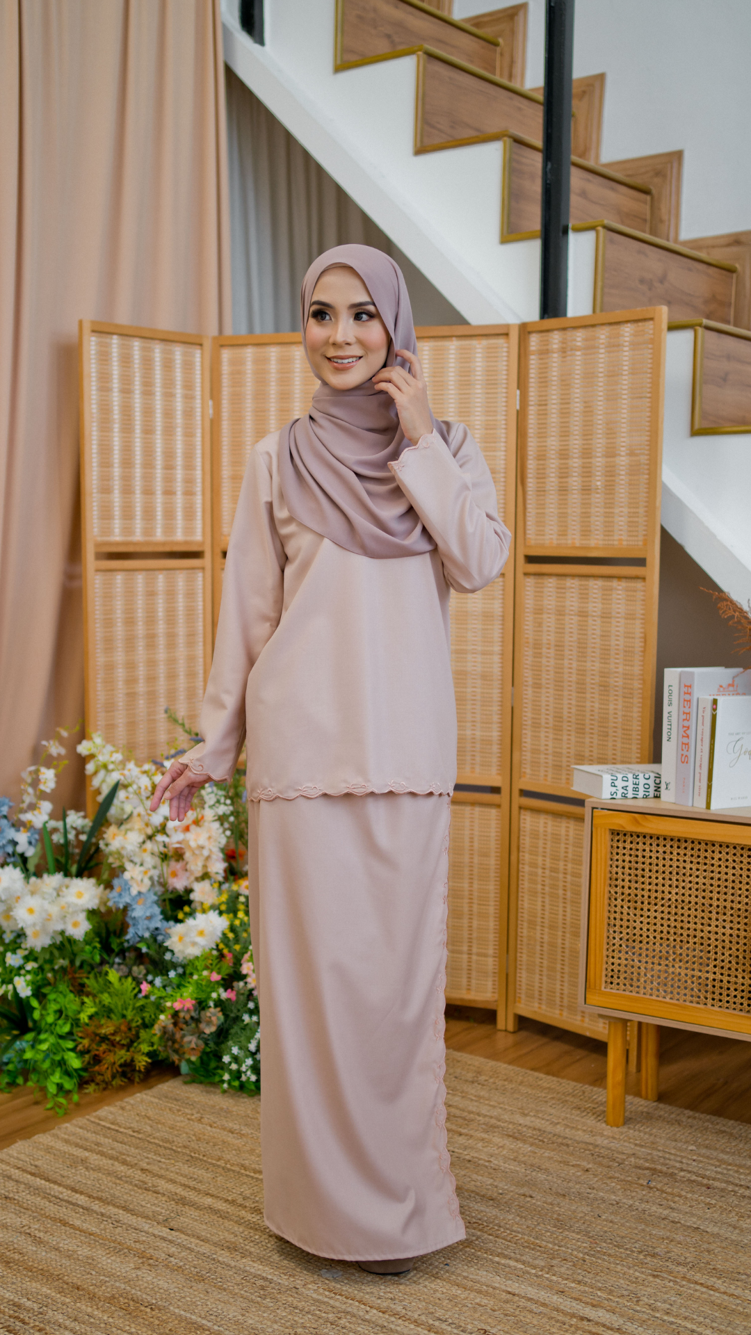 Kurung Azizah - Light Brown