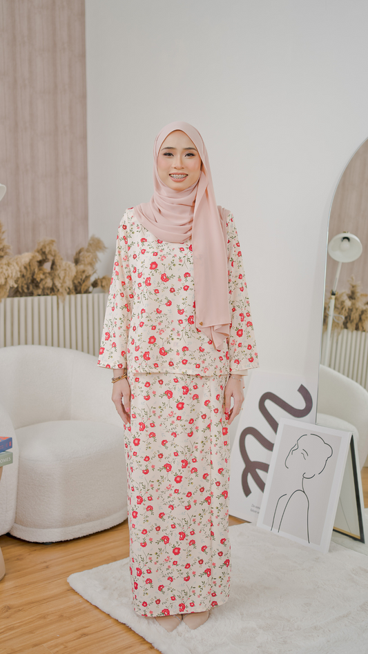 Kurung Athalia - Light Ivory