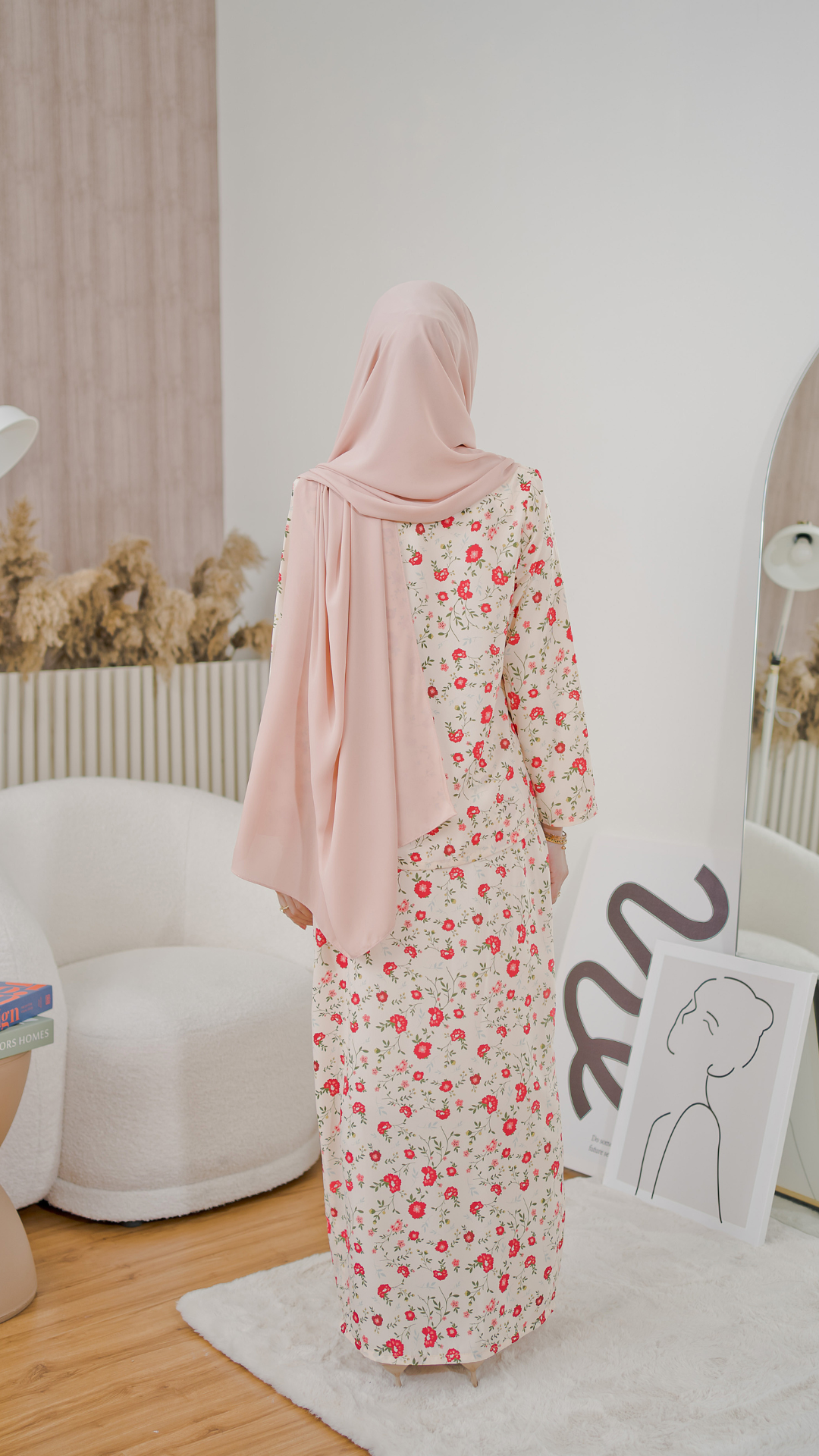 Kurung Athalia - Light Ivory