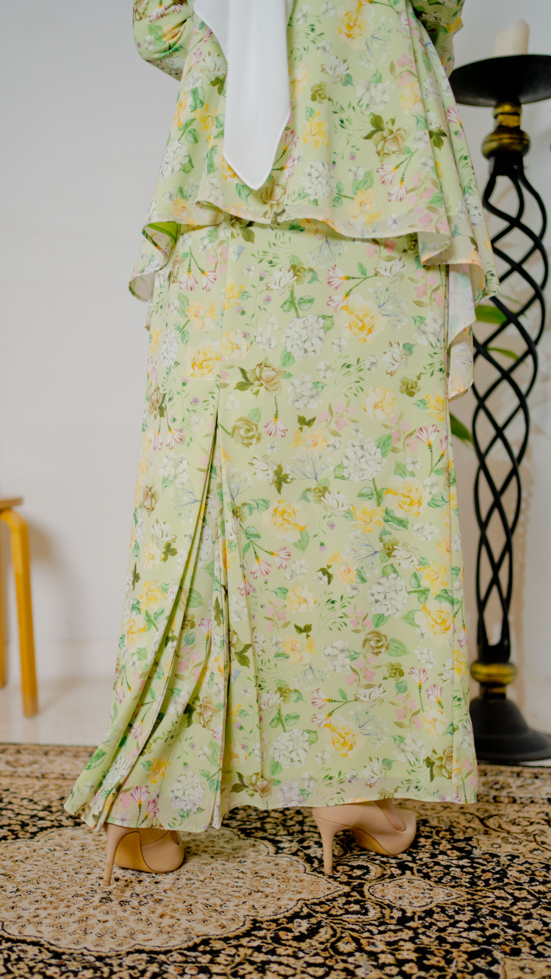 Kurung Juwita - Lime Green