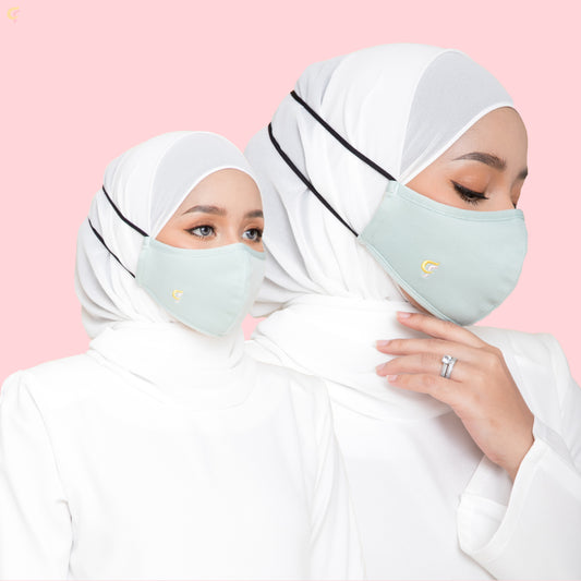 CikFin Hijab Mask in Mint Green