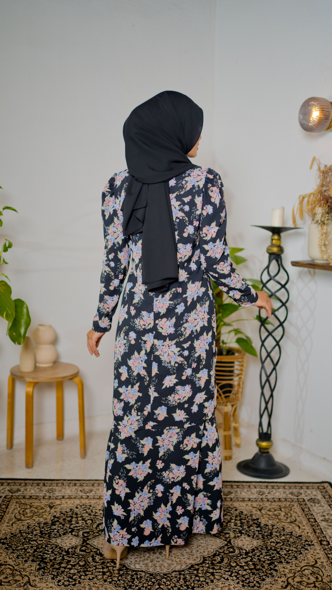 Kurung Maharani - Midnight Black