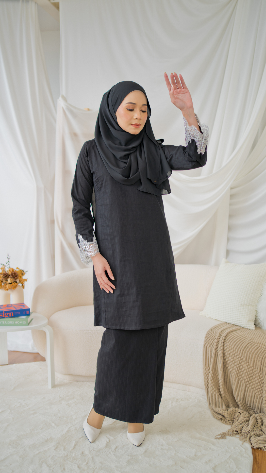 Kurung Dewi - Midnight Black