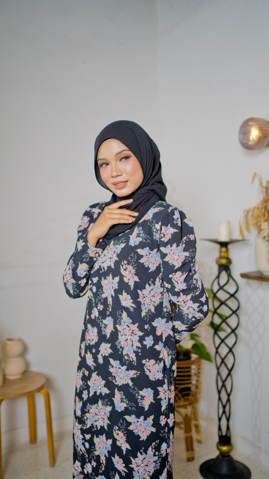 Kurung Maharani - Midnight Black