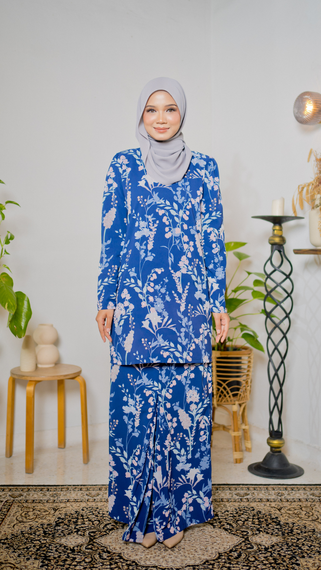 Kurung Bidasari - Navy Blue