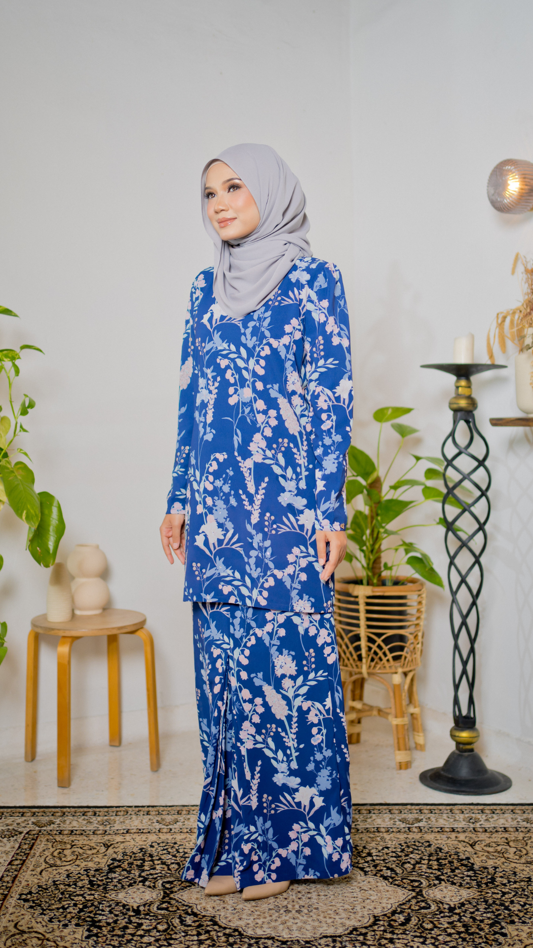 Kurung Bidasari - Navy Blue