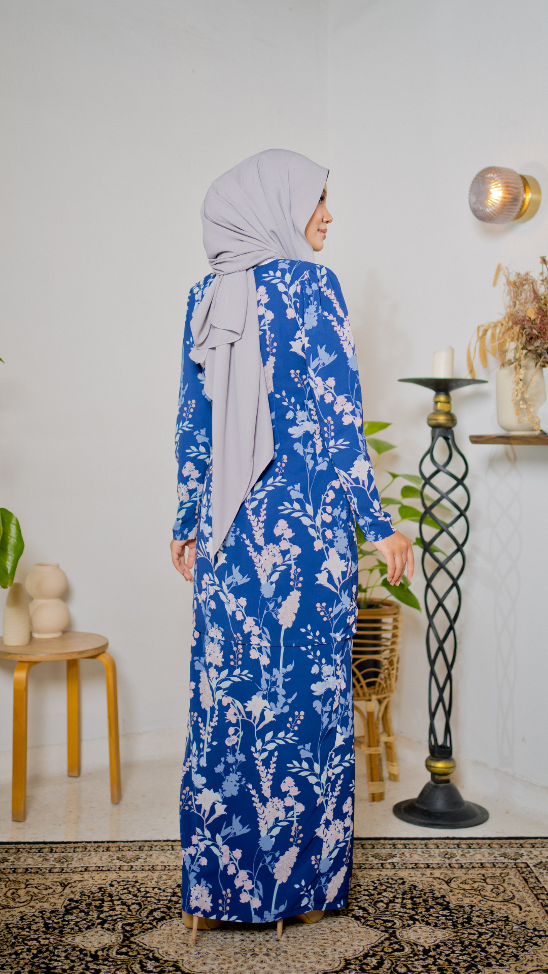 Kurung Bidasari - Navy Blue