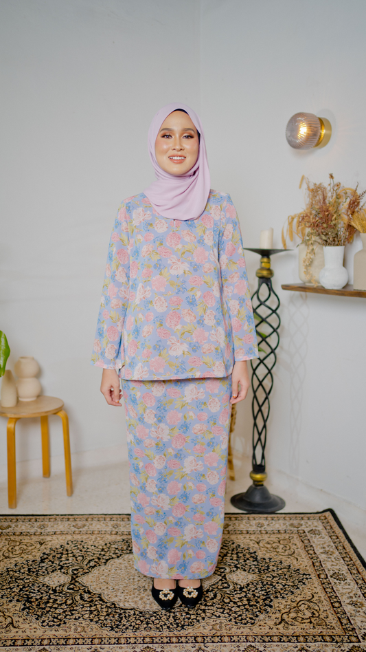 Kurung Kirana - Pastel Blue