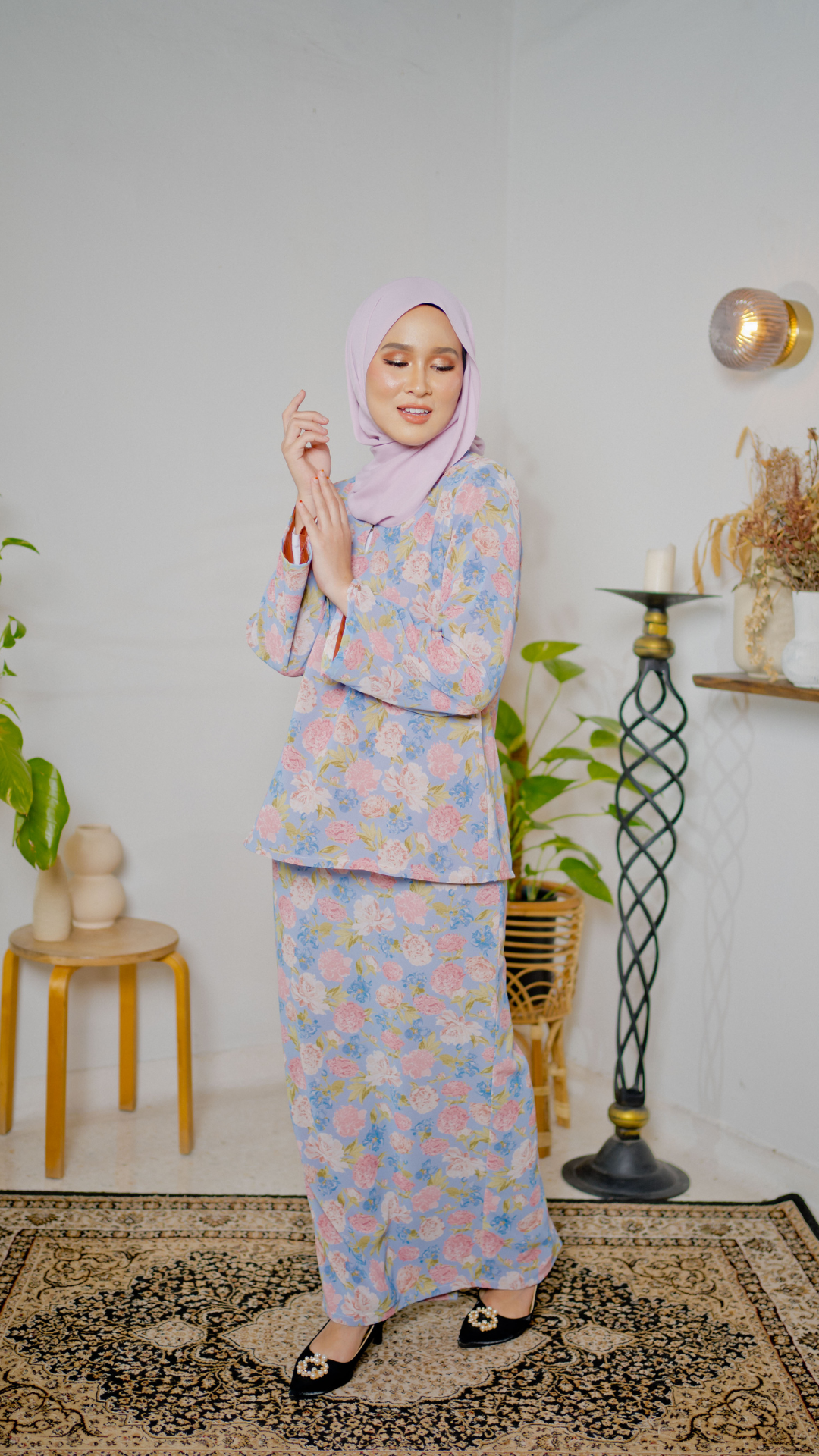 Kurung Kirana - Pastel Blue