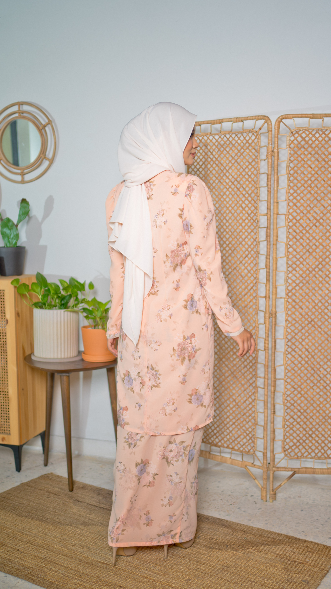 Kurung Kesuma - Pastel Cream