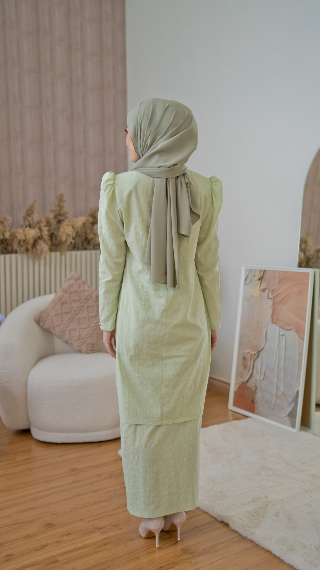 Kurung Nayla - Pastel Green