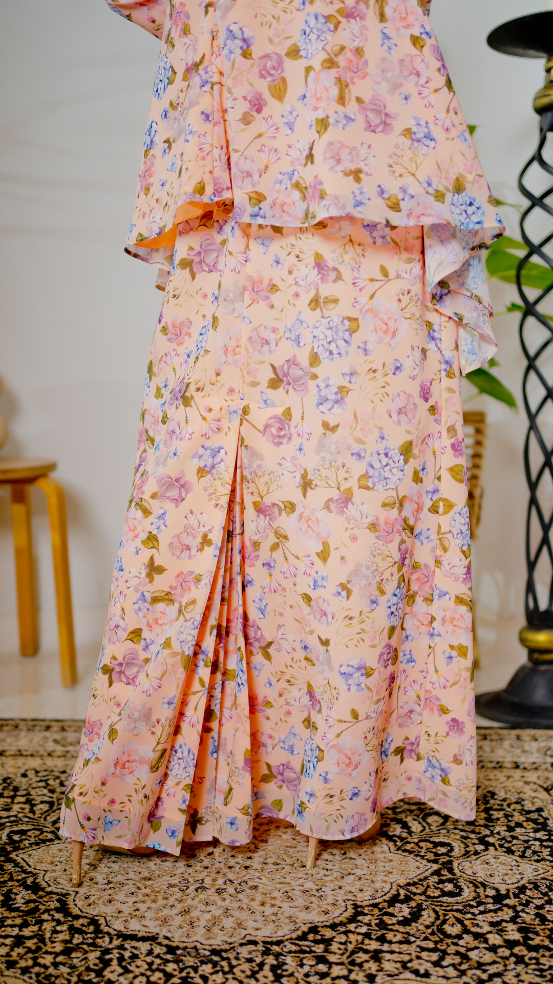 Kurung Juwita - Pastel Orange