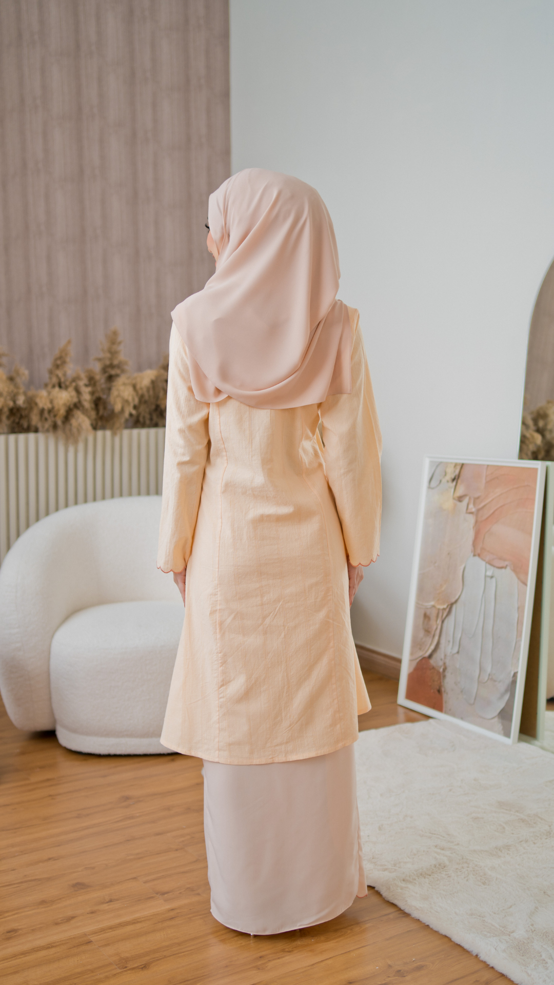 Kurung Anggerik Sari - Pastel Yellow